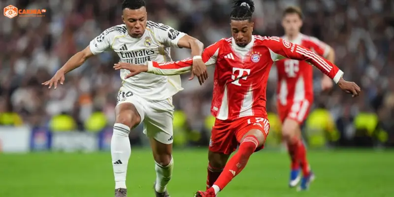 Khoảnh khắc ăn mừng bàn thắng trong trận Bayern Munich vs Real Madrid Champions League